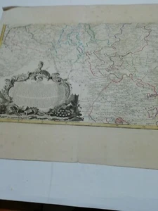 Um 1760. Rizzi Zannoni. Teilkarte von Deutschland u. Benelux. Süddeutschland ... - Bild 1 von 4
