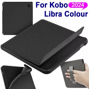 For 7" Kobo Libra Colour (2024) Smart Case Magnetic Protect Cover W/ Hand Strap - Picture 1 of 16