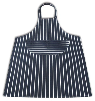 QCS Blau-weiße Schürze Metzger Gastronomie Kochen Profi Kochschürzen