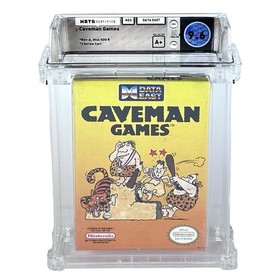 New NES Caveman Games WATA 9.6 Factory Sealed Graded Video Game 1990 DataEast