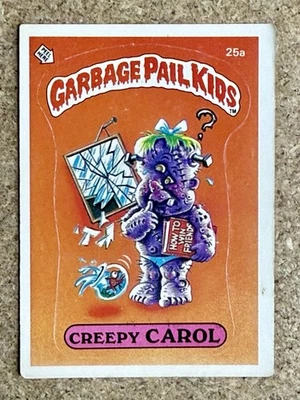 1985 Garbage Pail Kids Original Series 1 #25a Creepy Carol - Image 1 of 2