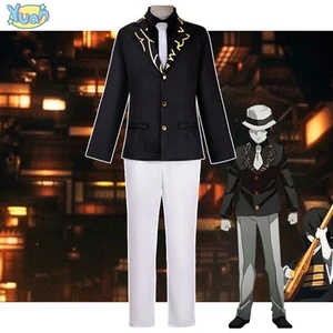 Cosplay Demon Slayer Kibutsuji Muzan Jacket Pants Hat Costume Halloween Suits - Picture 1 of 12