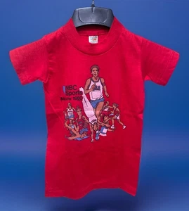 Vintage NBC Sports (US Boycott) Moscow 1980 Olympics Kid’s Size S Tee shirt NOS - Bild 1 von 5