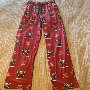 Life Is Good Pyjamaunterteil Herren M Urlaub. Leichte Fleece Schlafhose - Bild 1 von 5