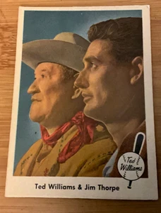 1959 Fleer Card #70 - Ted Williams & Jim Thorpe - Bild 1 von 4