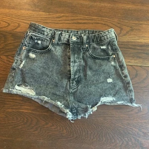 Wild Fable High Rise Shorts Blue Jean Button Cut Off Size 10 - Picture 1 of 13