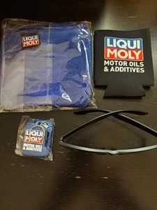 Liqui Moly SUNGLASSES KEYCHAIN KOOZIE HAND TOWEL 4PC SET - Picture 1 of 3