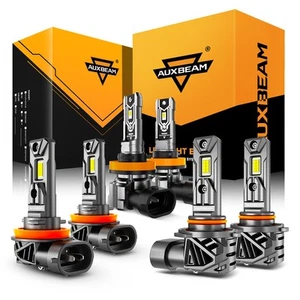 For Ram 1500 2500 3500 2019-2025 AUXBEAM Canbus LED Headlight Fog Light 6500K 6x - Picture 1 of 12