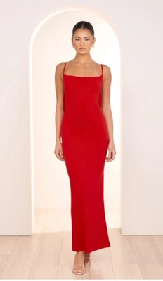 Bnwt PILGRAM  RED Sz 14-16 Slater Cowl Neck Dress CURRENT SEASON RRP$189 - image 1 of 4