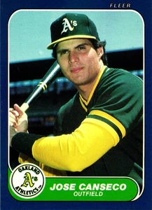 1986 Fleer Update #U-20 Jose Canseco - Picture 1 of 2