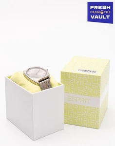 RRP€145 ESPRIT Stainless Steel Analogue Wristwatch Water-Resistant 5 ATM Logo - Picture 1 of 8