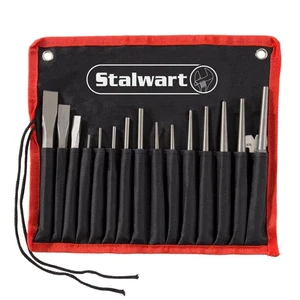 Punch And Chisel Set, 16 Pieces- Includes Taper Punches, Cold Chisels, Pin Pu... - Picture 1 of 4