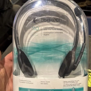 Logitech H110 Gray/Silver Headband Headsets - Picture 1 of 1