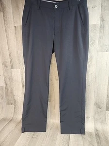 Pantalones de golf Under Armour Match Play para hombre 36 x 32 negros sueltos para todas las estaciones 1248089 - Imagen 1 de 9