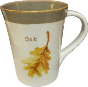 Starbucks Oak Leaf Keramik Kaffeebecher 2007 Herbst Autumn 13 oz Tee Getränk - Bild 1 von 7