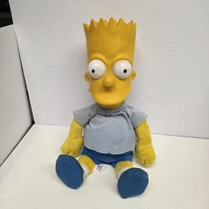 Vintage 1990 Acme Grande 21" Bart Simpson Peluche Figura, I Simpson - Foto 1 di 8