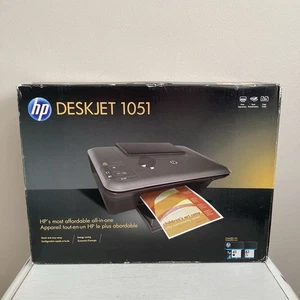 HP Deskjet 1051 All-In-One Inkjet Printer Print Scan Copy Black New in Box - Picture 1 of 6