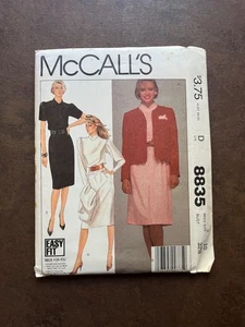 Vintage McCalls Sewing Patten 8835 Misses Jacket & Dress Size 10 * Uncut * - Picture 1 of 2