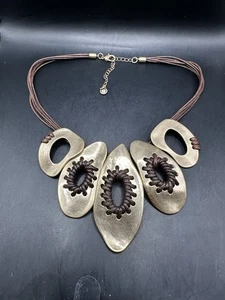 Statement 1946 Marke Damen Halskette Schmuck goldfarben - Bild 1 von 6