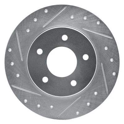 For Chevy Monte Carlo 95-99 Brake Rotor eLINE Drilled & Slotted 1-Piece Rear Foto 1 de 4