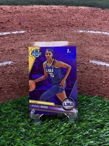 2023-24 Bowman University Chrome - Angel Reese #49 Purple Refractor /399 (RC) - Picture 1 of 2