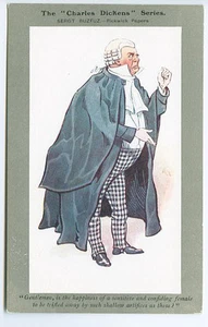 Pickwick Papers Sergt Buzfuz Charles Dickens Series Signed Kyd Postcard - Picture 1 of 1