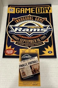 NFL Gameday Magazine Program & Ticket 9.10.95 Rams Inaugural Home Game - Bild 1 von 10