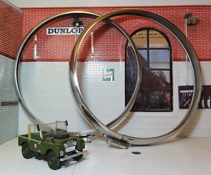 MG Austin Healey Sprite Headlight Headlamp Anello/Rim Stainless 552912 x2 - Picture 1 of 3