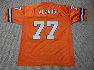 LYLE ALZADO Unsigned Custom Denver Orange Sewn Football Jersey Sizes S-3XL