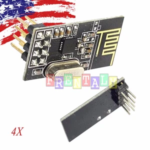 4X 4PCS Arduino NRF24L01+ 2.4GHz Wireless RF Transceiver Module New - Picture 1 of 1