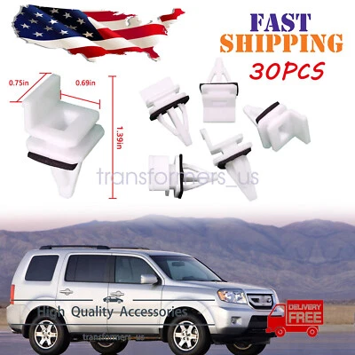 30x Side Skirt Sill Seal Panel Mounting Trim Clips For Acura Honda Accord Civic - Image 1 of 4