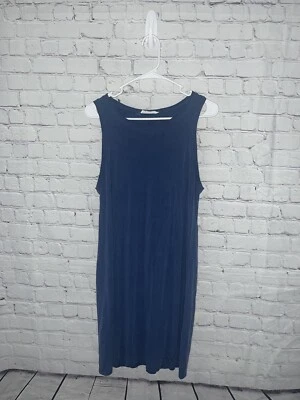 Double Zero Women’s Blue Tank Top Mid Length Dress Size Large 0293 - Image 1 of 4