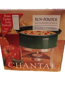Chantal Fun-Fondue, The Every Day Fondue 3 tazas de salsa, mantequilla, chocolate, queso - Imagen 1 de 6