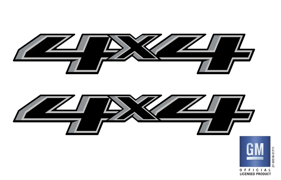 2016 Chevy Silverado GMC Sierra 1500 2500 HD 4X4 Bedside Decal Stickers Set Of 2 - Image 1 of 1