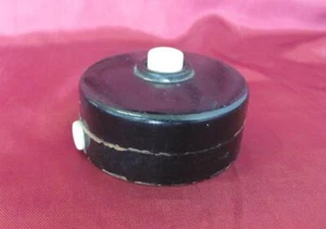 19C. ANTIQUE WOODEN ELECTRIC LIGHT KEY SWITCH RARE - Picture 1 of 8