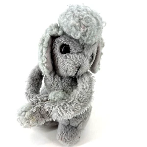 De Colección Dakin 1978 Caniche Peluche Abrazando Cachorro Perro Gris Peluche ¡LEER! - Imagen 1 de 13