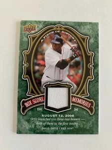 2009 UD A Piece of History Box Score Memories Jersey #BSMDO David Ortiz BOSTON - Picture 1 of 2