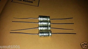 4x NOS SIEMENS SIKOREL B41590 100uf 16v 125C AX EXTREME HI-END AUDIO CAPACITORS! - Picture 1 of 2