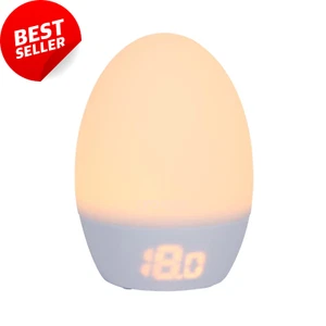 LED Colour-Changing Room Thermometer Night Light – USB Powered, Temp Display - Picture 1 of 9