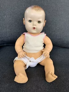 Bambola Effanbee Dy-Dee Baby orecchie applicate 15" corpo in gomma bella forma! - Foto 1 di 15
