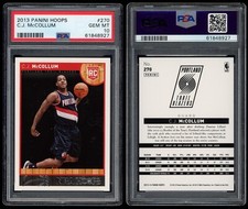 2013-14 Panini Hoops C.J. McCollum RC PSA 10 GEM MINT #270 NBA Rookie Portland