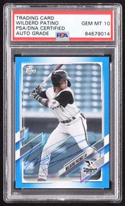 Wilderd Patino Signed 2021 Topps Pro Debut Blue #PD85 RC #77/150 (PSA | Autograp - Picture 1 of 2