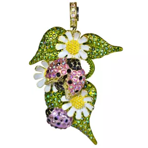 Kirks Folly Lovely Ladybug Magnetic Enhancer goldtone - Picture 1 of 3