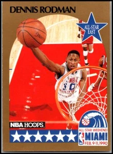 1990-91 NBA Hoops #10 Dennis Rodman - All-Star HOF FREE SHIPPING! - Picture 1 of 2