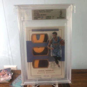 2016-17 JAMAL MURRAY National Treasures Rookie Triple Materials Bronze /25 - Picture 1 of 4