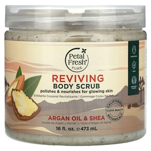 Petal Fresh Pure Argan Oil Shea Body Scrub 16 oz 473 ml Cruelty-Free, - Picture 1 of 3