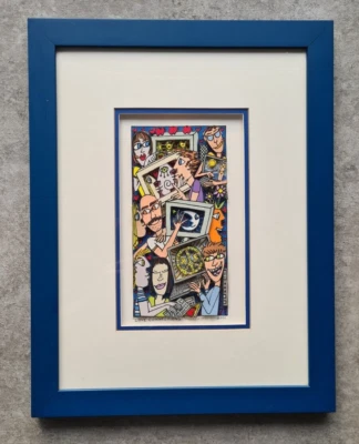 James Rizzi 3D Handsigniert Handnummeriert LOVE CONNECTIONS aus 2001 AP XL/L - Bild 1 von 4