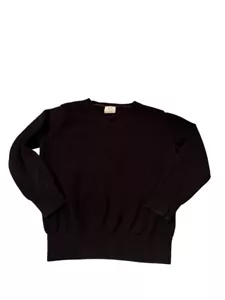 Gap Kids Unisex Black V-Neck Sweater XS 100% Organic Cotton - Picture 1 of 3