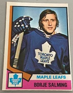 1974-75 O-Pee-Chee # 180 BORJE SALMING ROOKIE SET BREAK - Bild 1 von 2