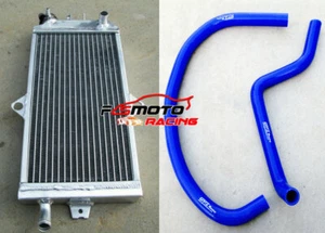 Aluminum Radiator + Blue Hose For Suzuki Quadrace 250 LT250R 2x4 1985-1992 90 91 - Picture 1 of 12